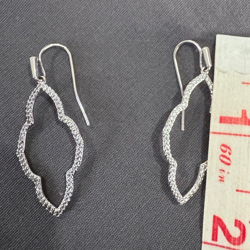Kendra Scott KS abbie drop earrings crystal - Picture 10 of 11